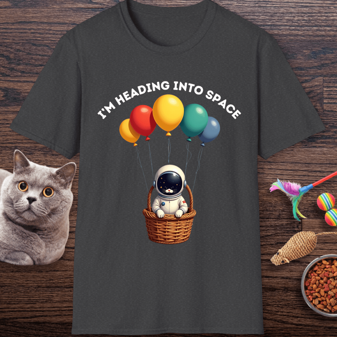 Space Kitty Balloon Ride T-Shirt