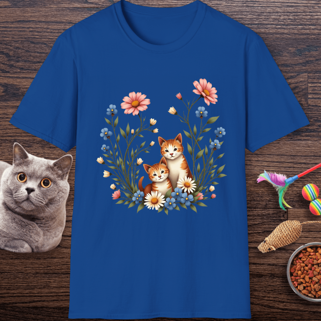 Two Cute Kitties in Bloom T-Shirt