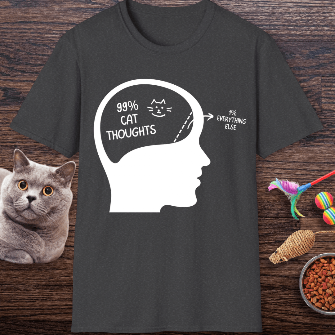 99% Cat Thoughts T-Shirt