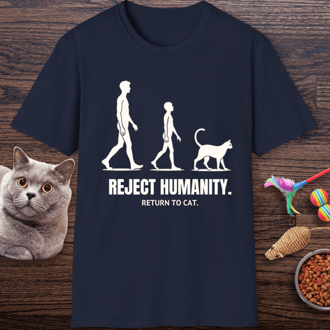 Reject Humanity, Return to Cat T-Shirt