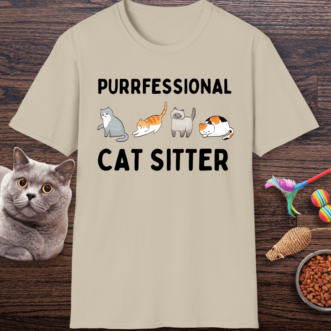 Purrfessional Cat Sitter T-Shirt
