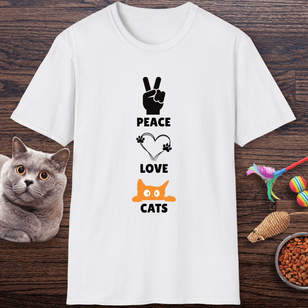 Peace Love Cats T-Shirt