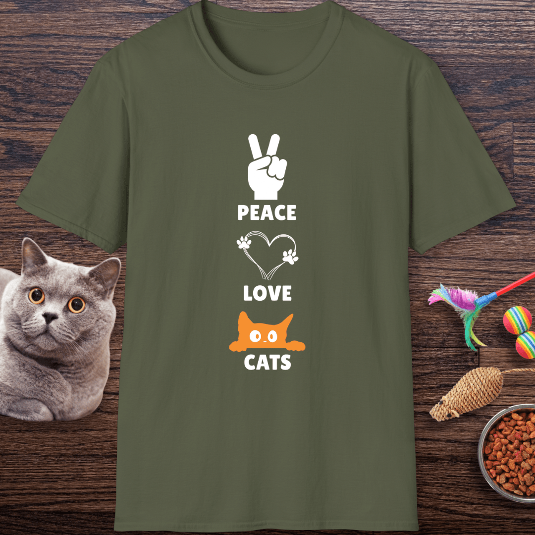 Peace Love Cats T-Shirt