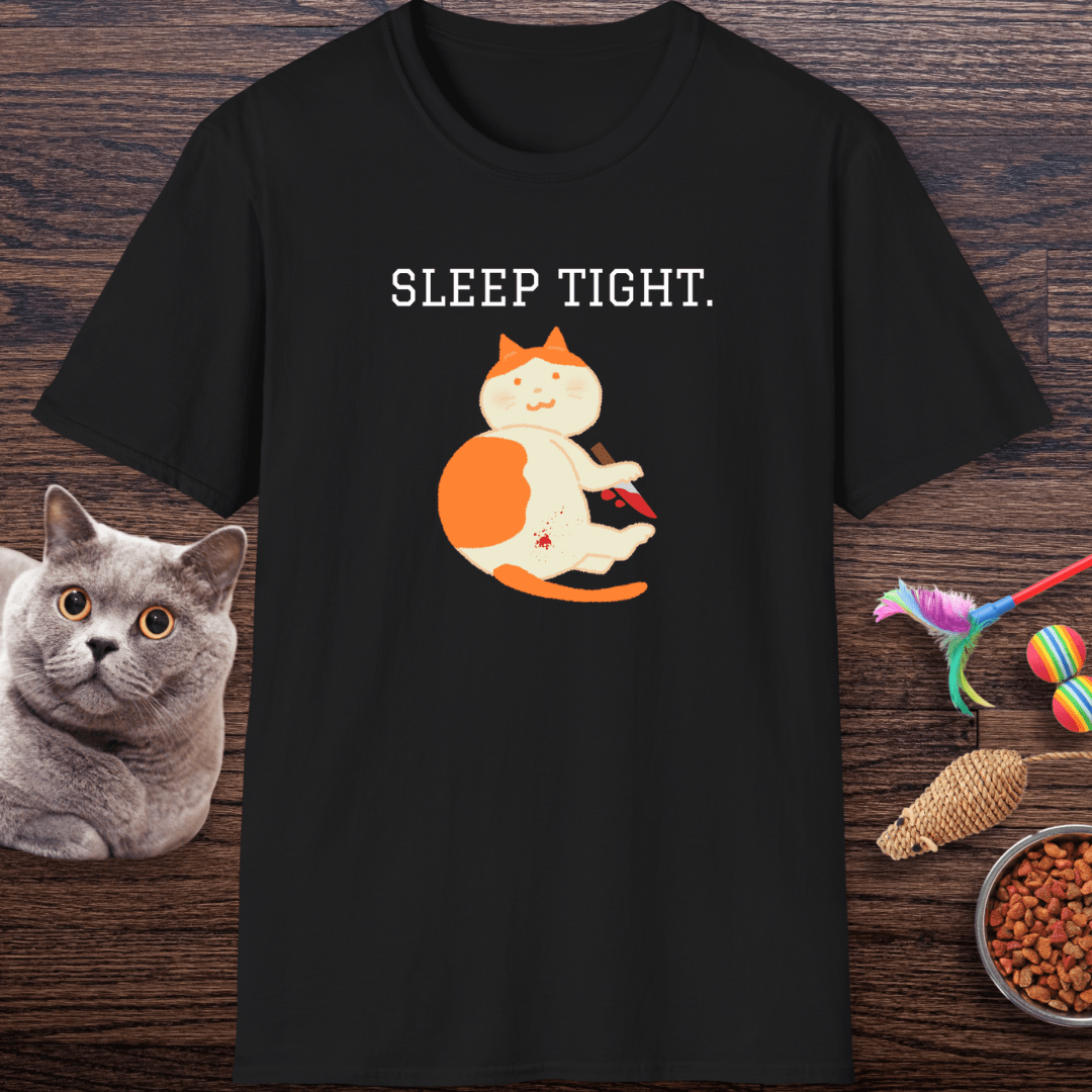 Sleep Tight Creepy Cat T-Shirt