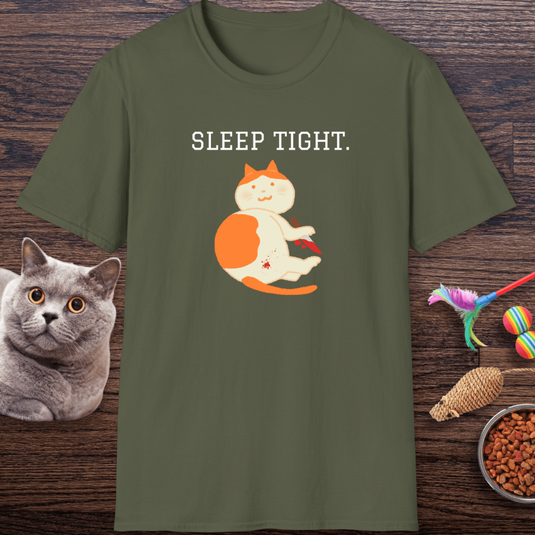 Sleep Tight Creepy Cat T-Shirt