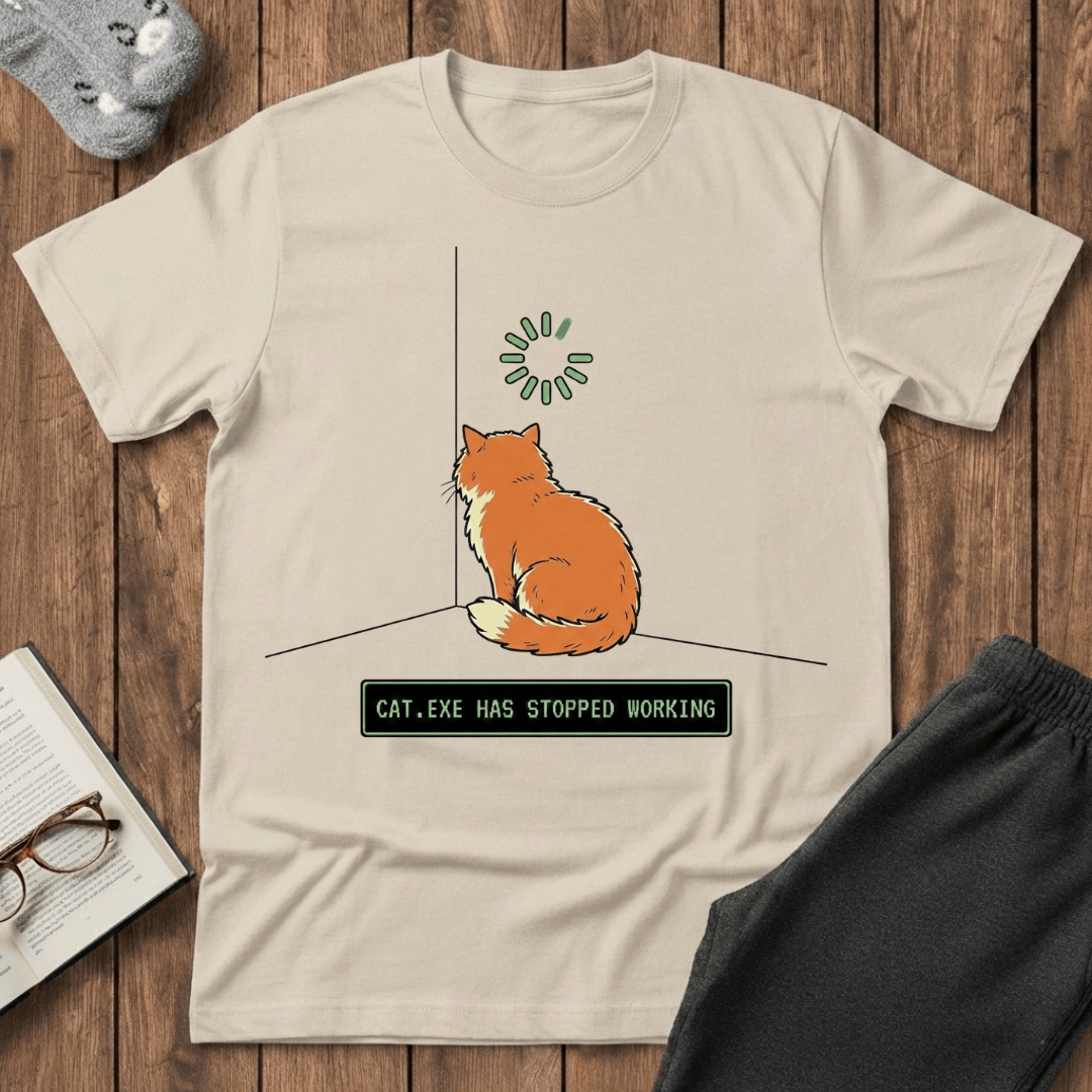 Cat.exe Has Stopped Working T-Shirt