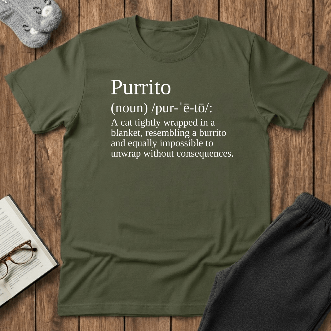 Purrito Definition Cat T-shirt