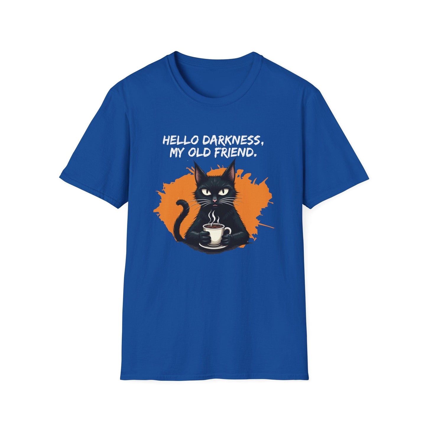 Hello Darkness, My Old Friend (Coffee Cat) T-Shirt