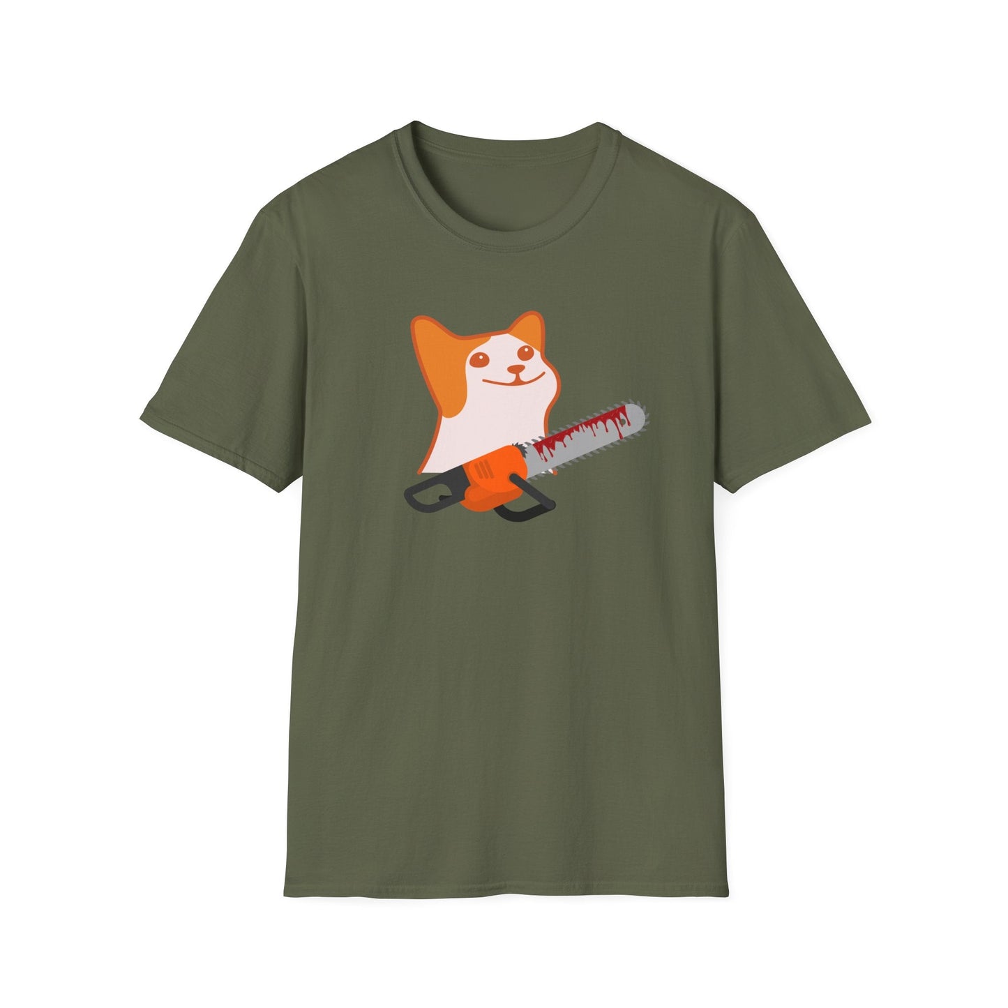 Creepy Cat With Chainsaw T-Shirt