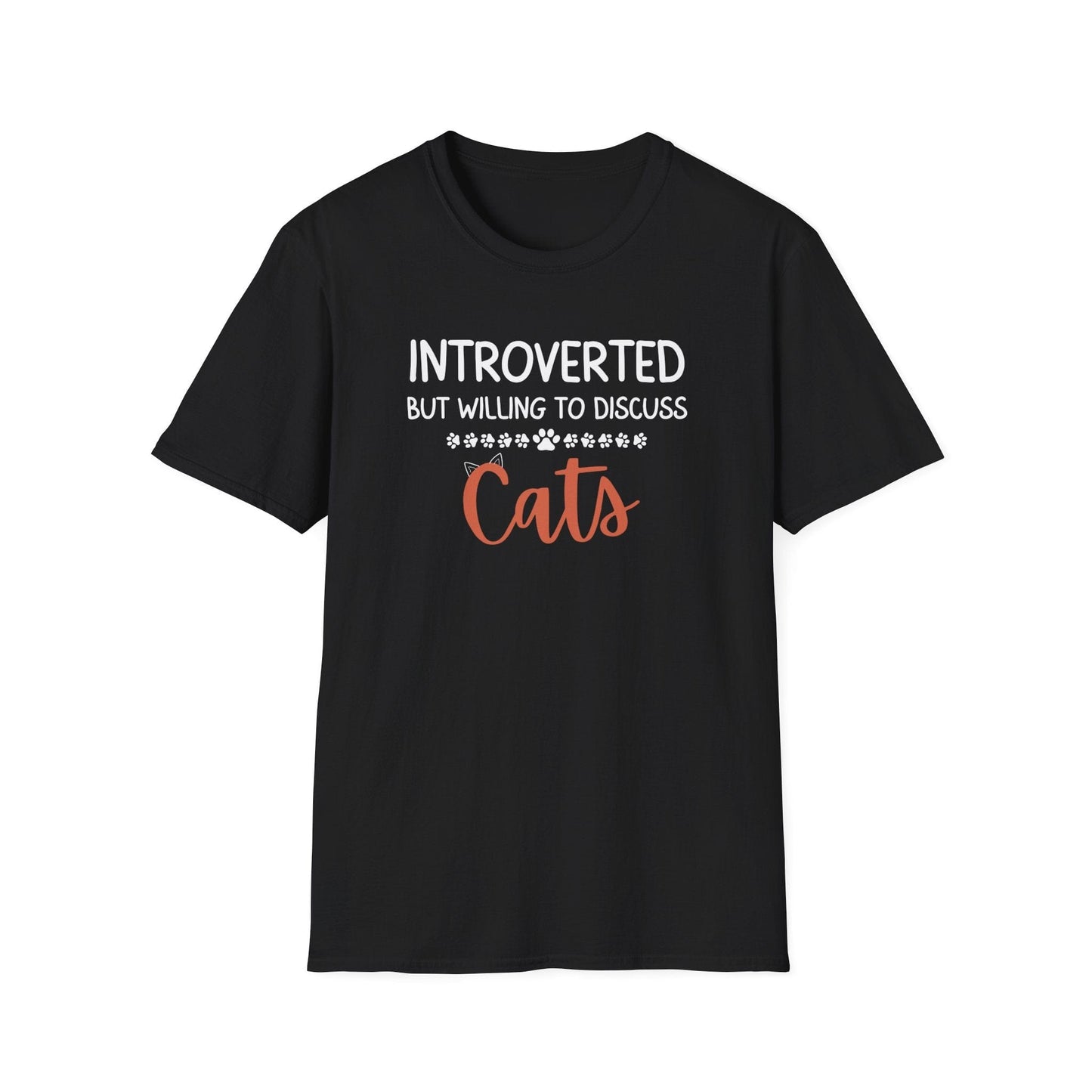 Introverted But Willing To Discuss Cats T-Shirt