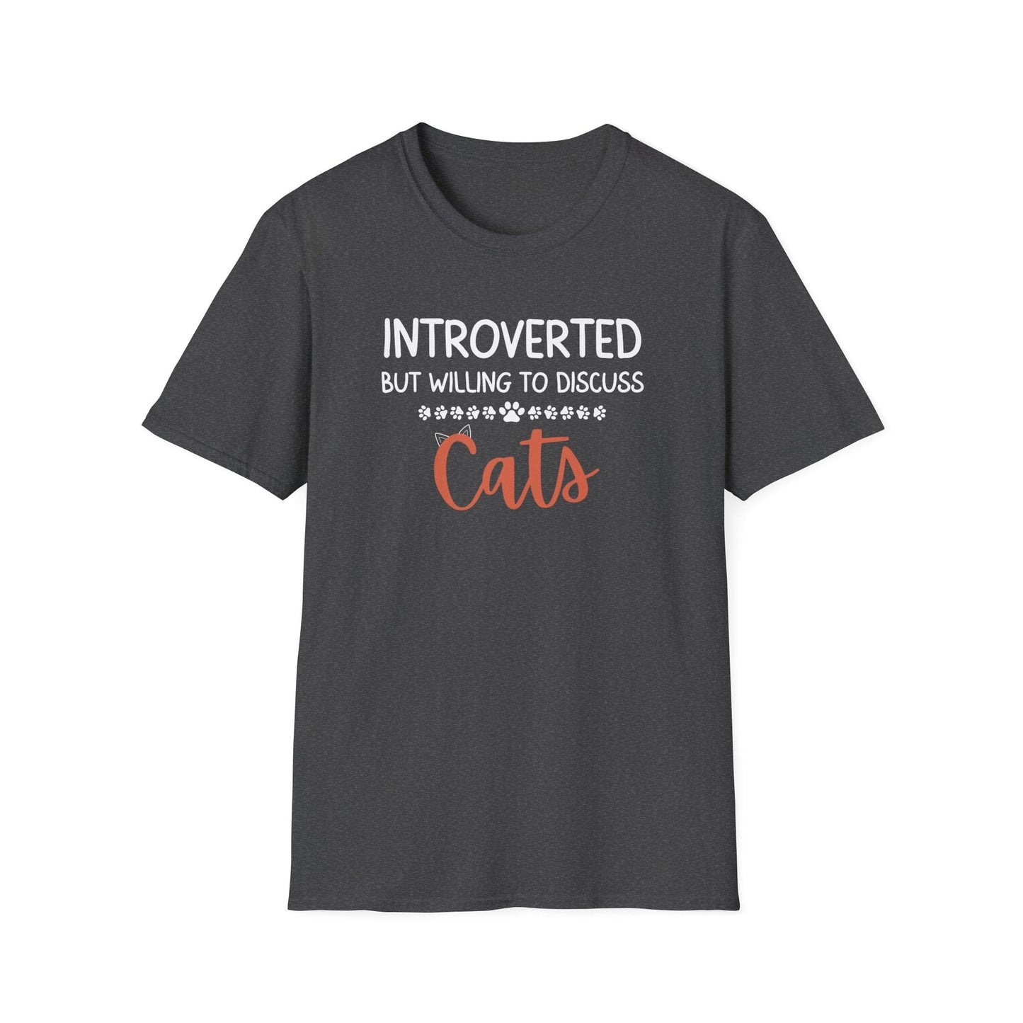 Introverted But Willing To Discuss Cats T-Shirt