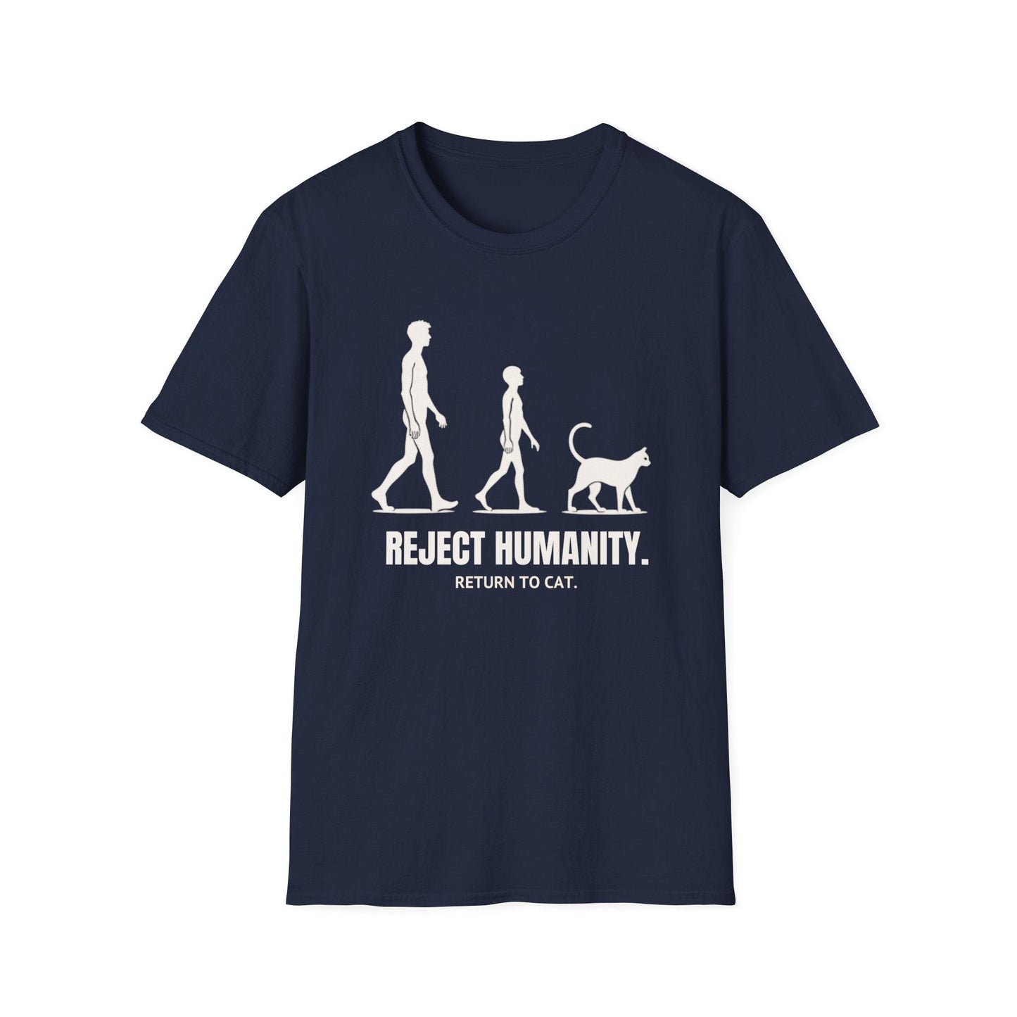 Reject Humanity, Return to Cat T-Shirt