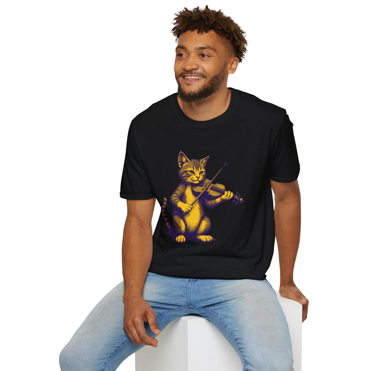 Cat Fiddlin’ Violin T-Shirt