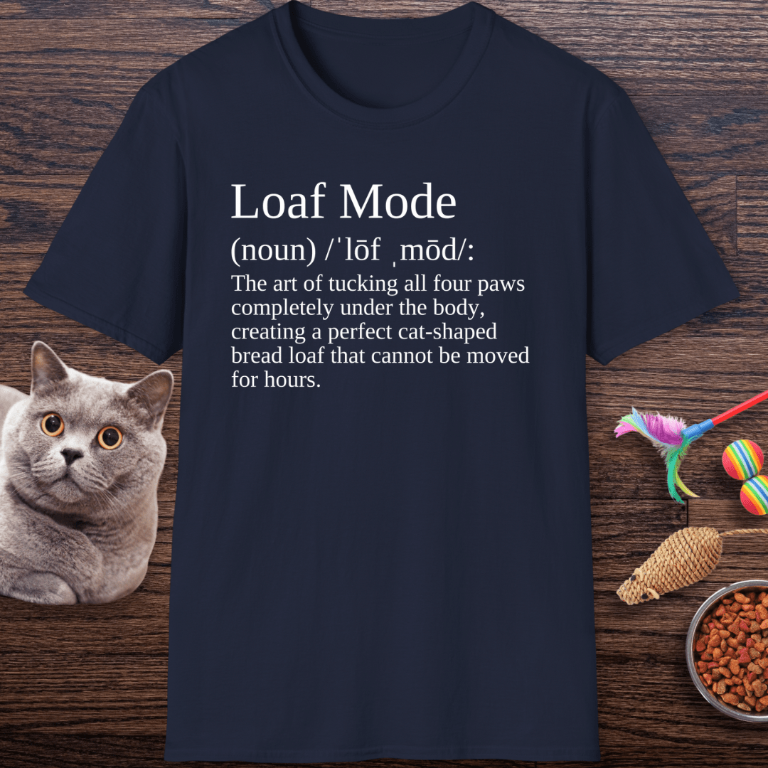 Loaf Mode Definition Cat T-Shirt
