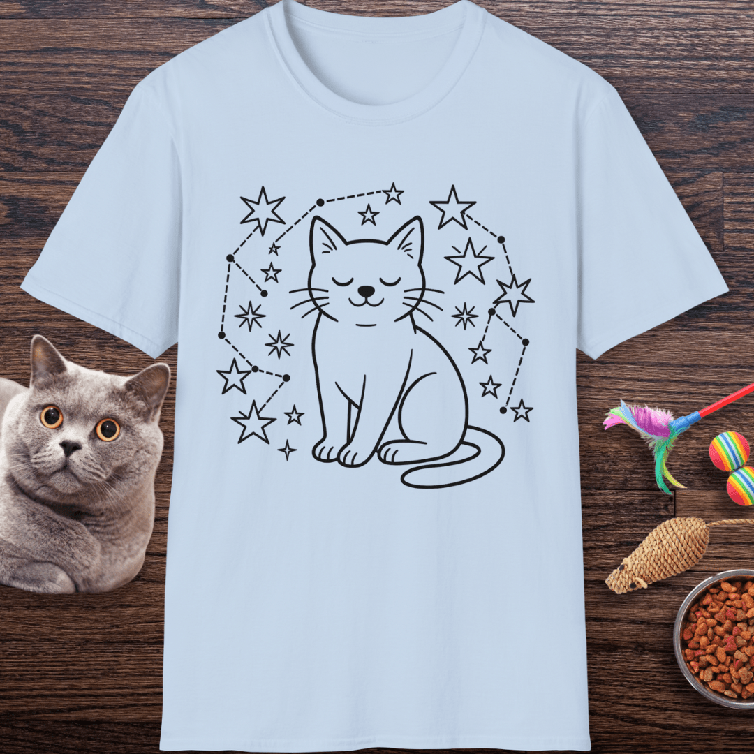 Cosmic Cat Stargazer T-Shirt