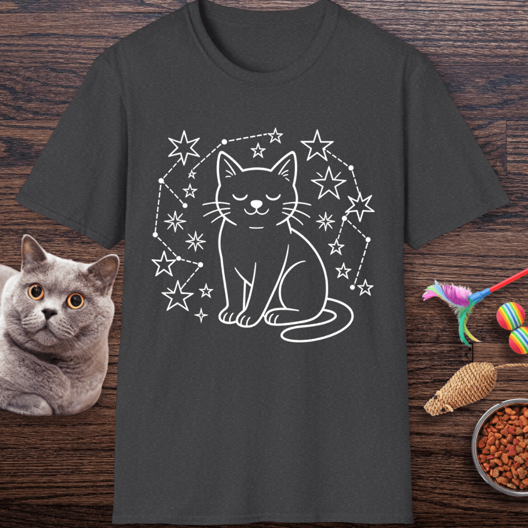 Cosmic Cat Stargazer T-Shirt