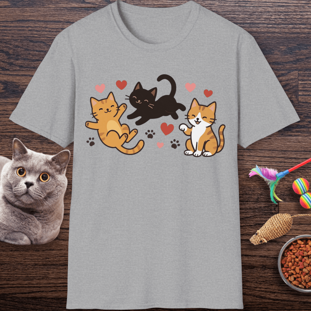 Happy Kawaii Kitties T-Shirt