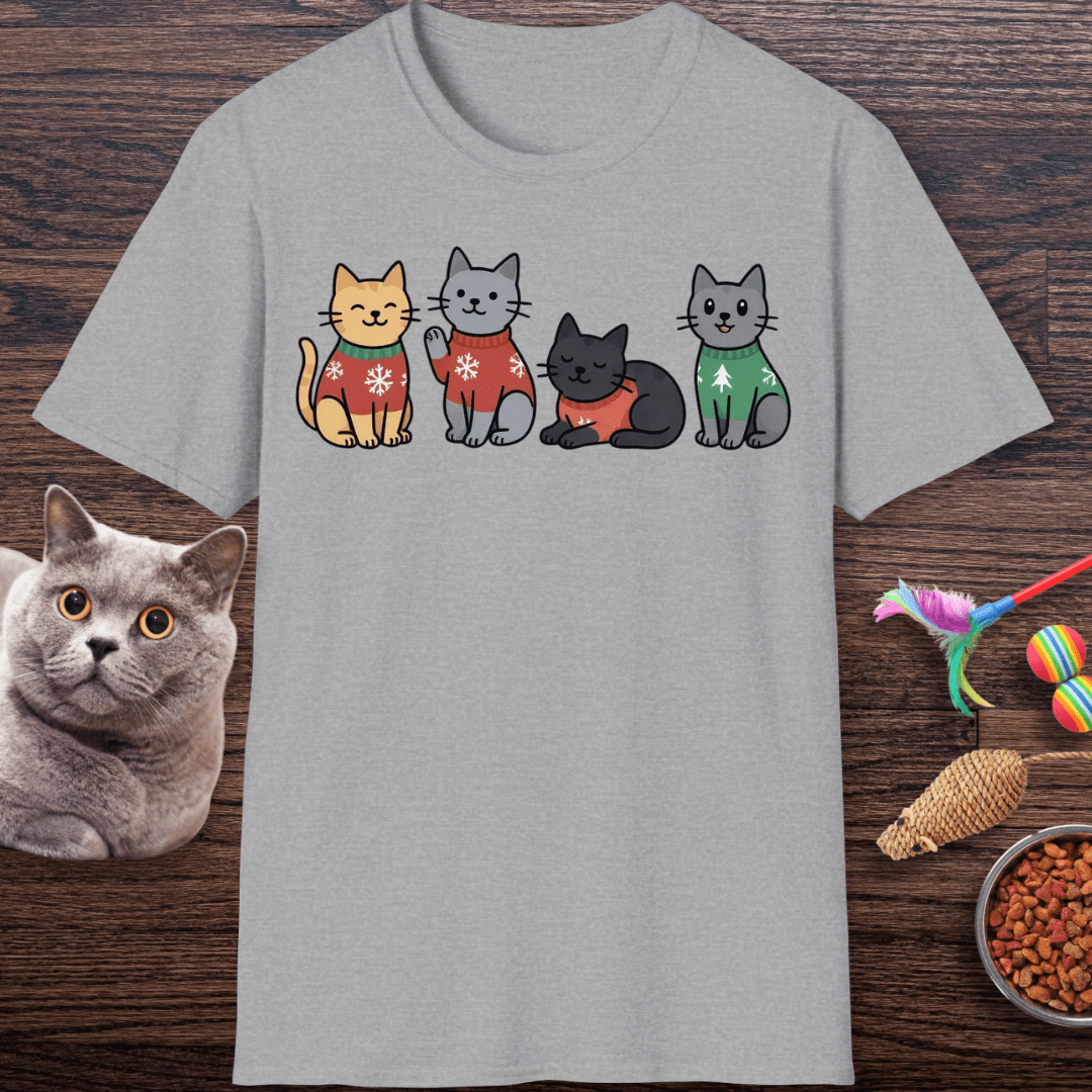 Christmas Sweater Kitties T-Shirt