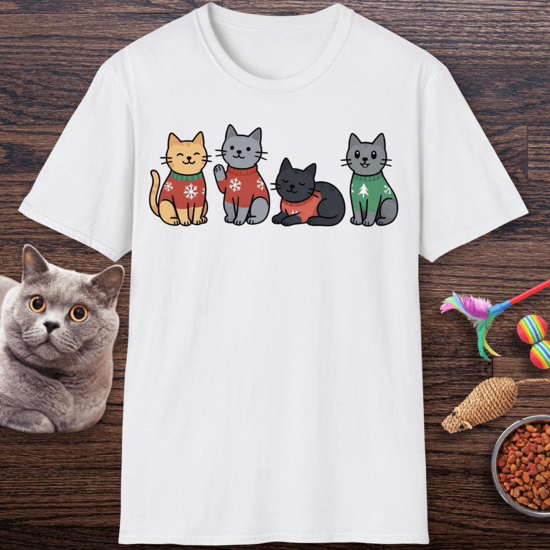 Christmas Sweater Kitties T-Shirt