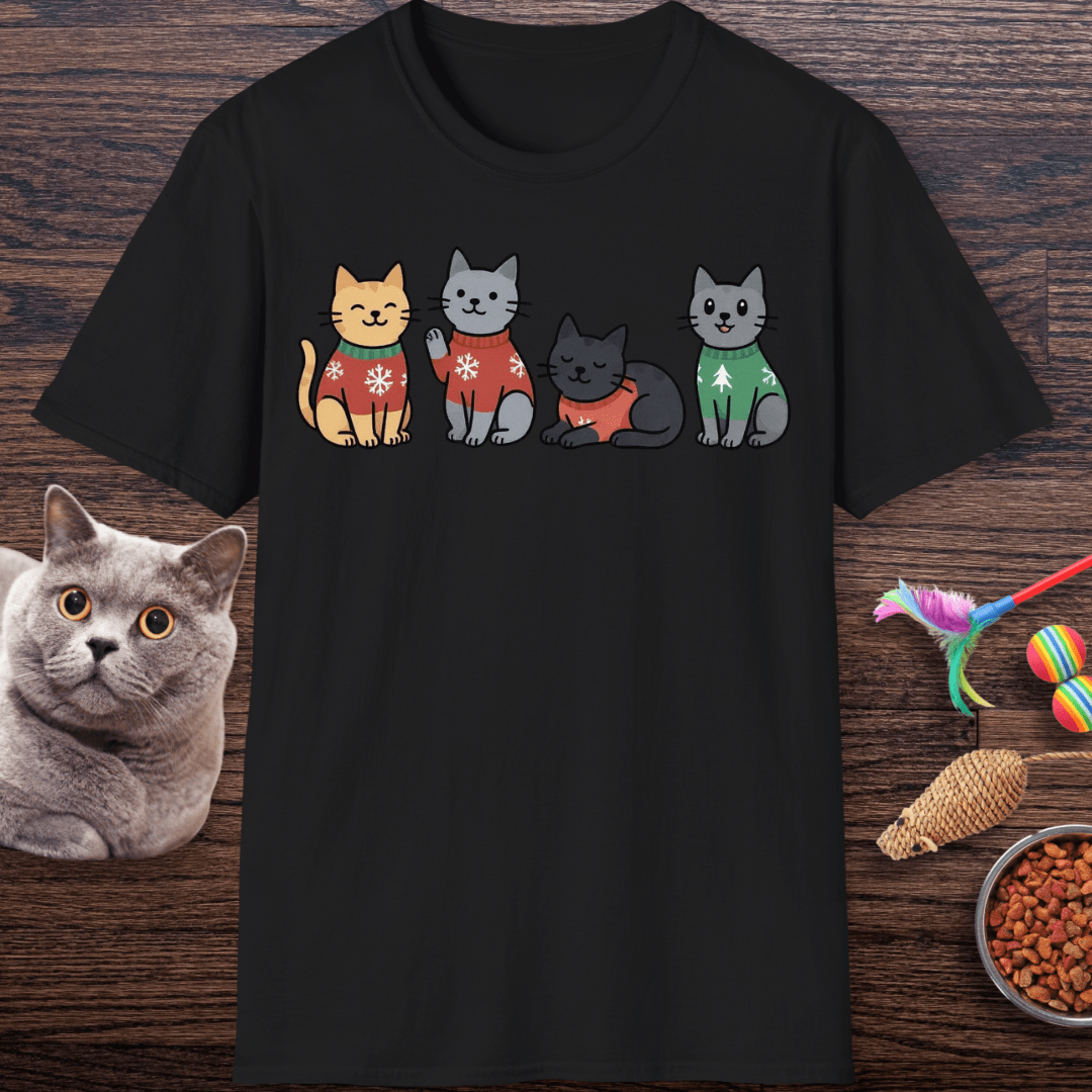 Christmas Sweater Kitties T-Shirt
