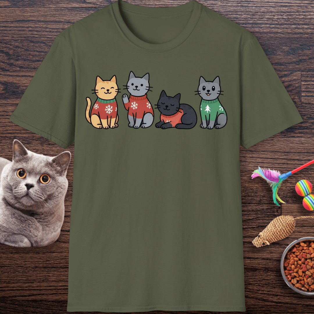 Christmas Sweater Kitties T-Shirt