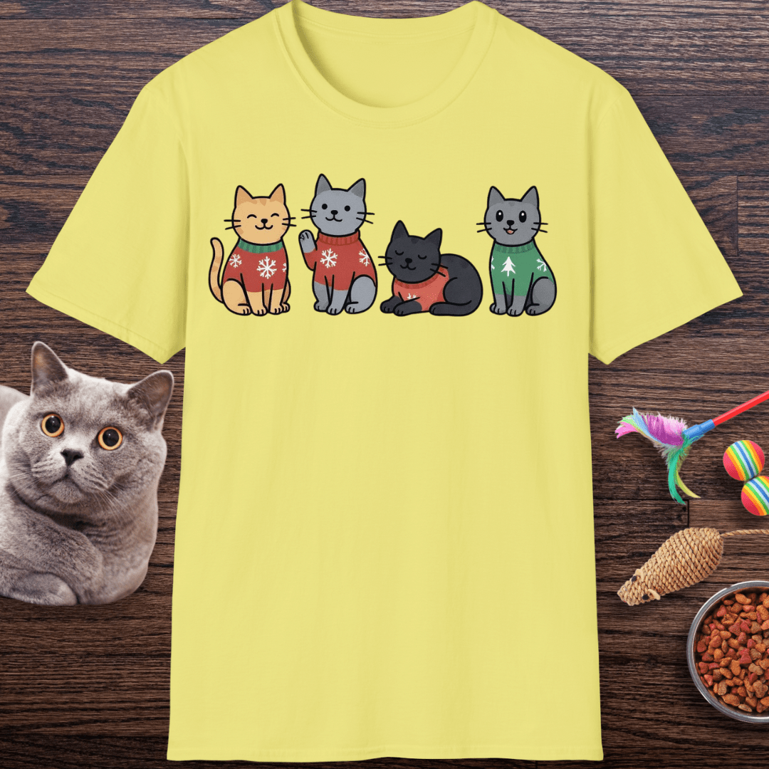 Christmas Sweater Kitties T-Shirt