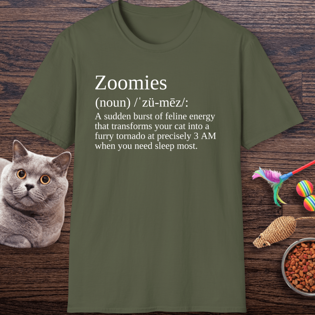 Zoomies Definition Cat T-Shirt
