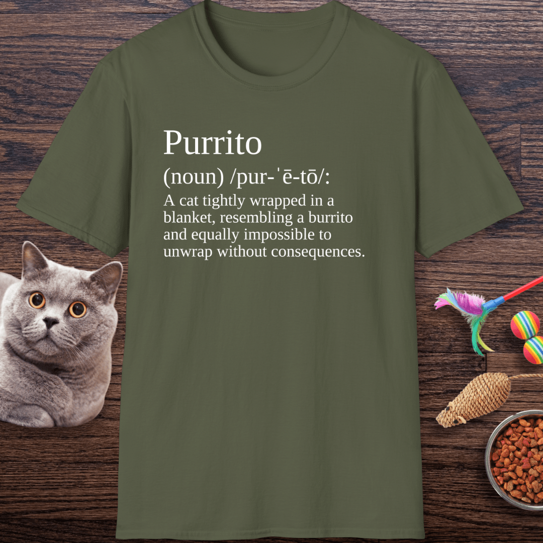 Purrito Definition Cat T-shirt