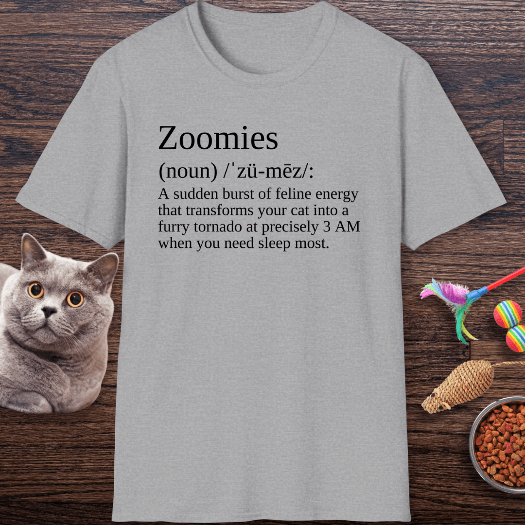 Zoomies Definition Cat T-Shirt