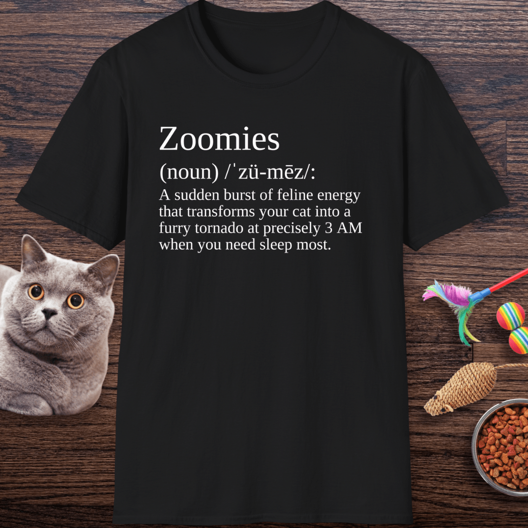 Zoomies Definition Cat T-Shirt