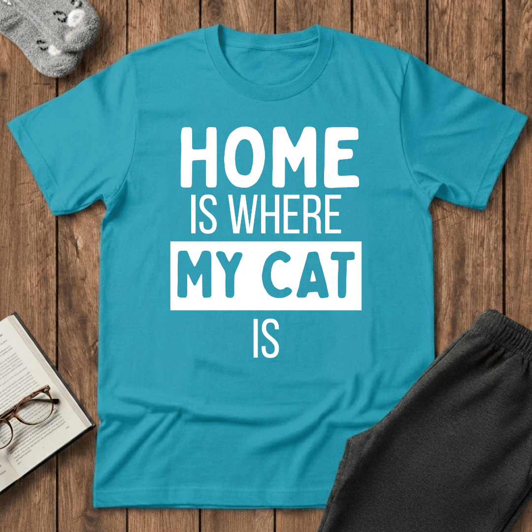 Cat Is Home T-shirt