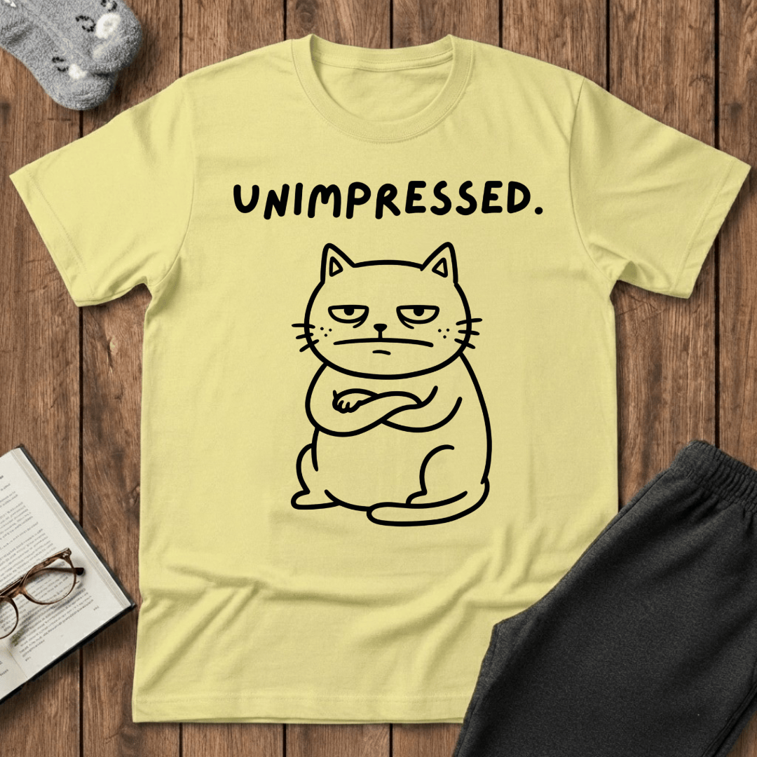 Grumpy Unimpressed Cat T-shirt
