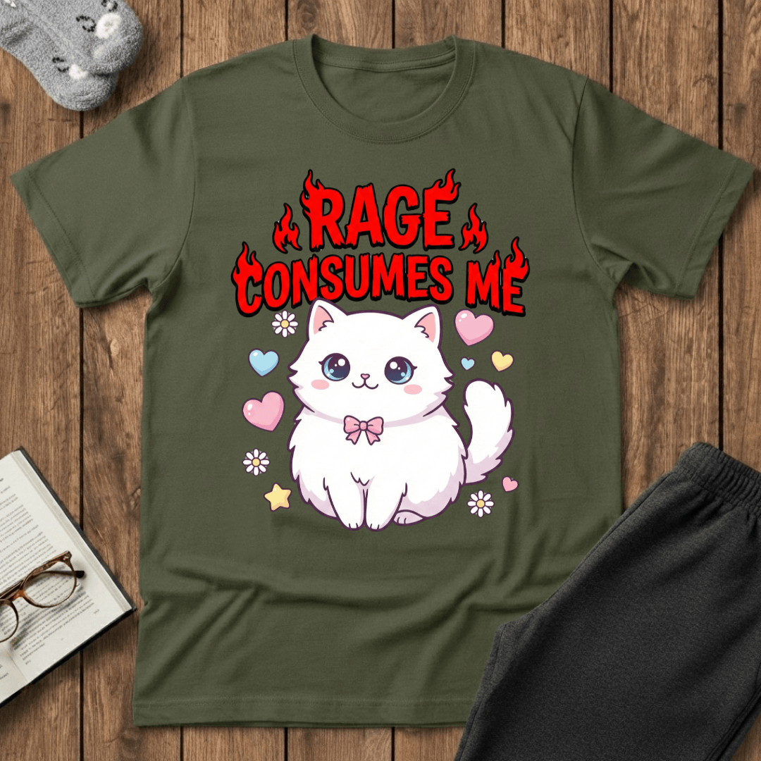 Kawaii Rage Cat T-shirt