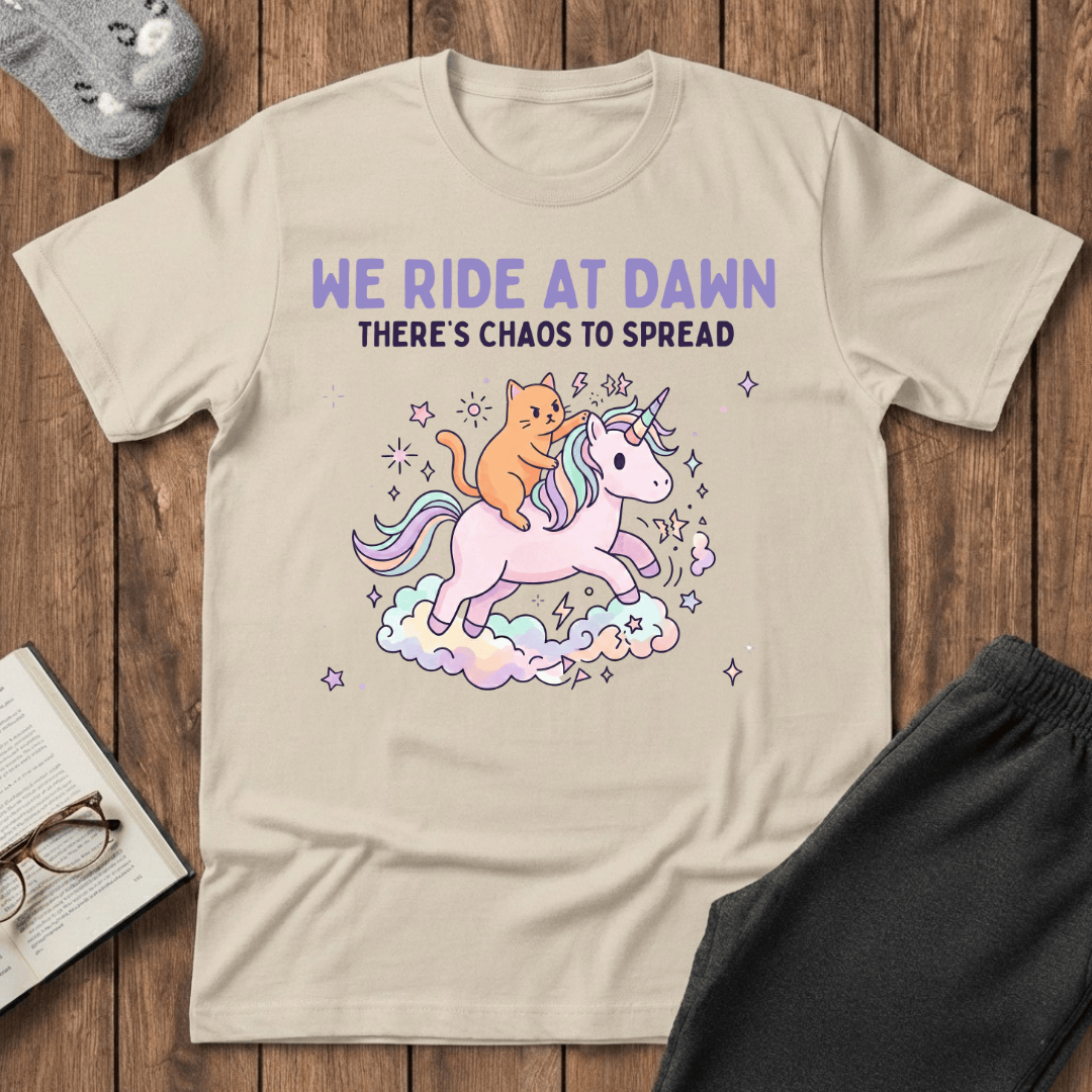 Unicorn Chaos Cat T-shirt