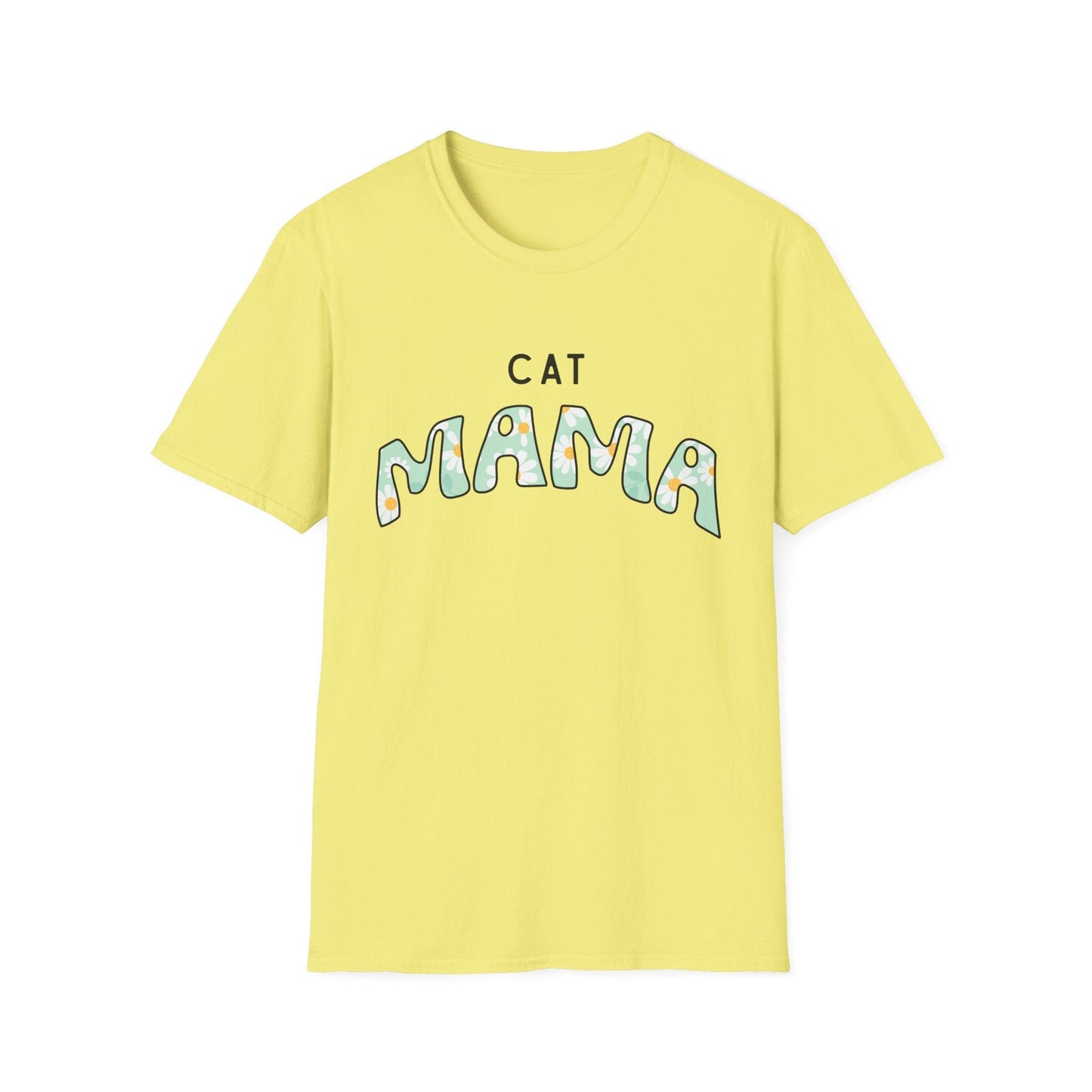 Cat Mama Daisy Green T-Shirt