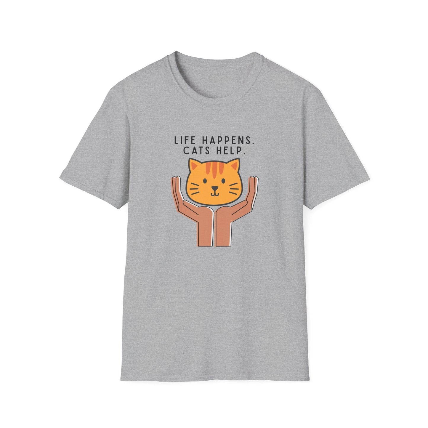 Life Happens. Cats Help T-Shirt
