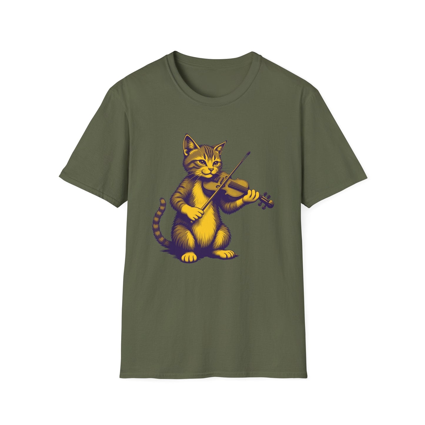 Cat Fiddlin’ Violin T-Shirt
