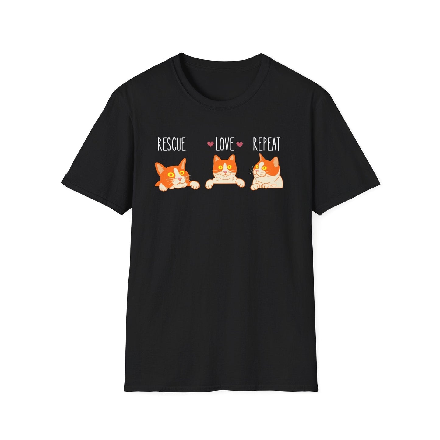 Rescue Love Repeat Cats T-Shirt