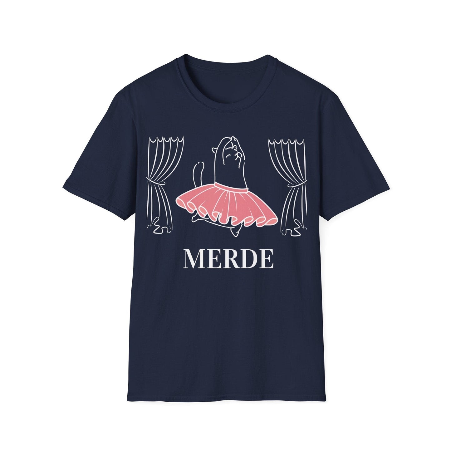 Merde - Break a Leg Ballet Cat T-Shirt