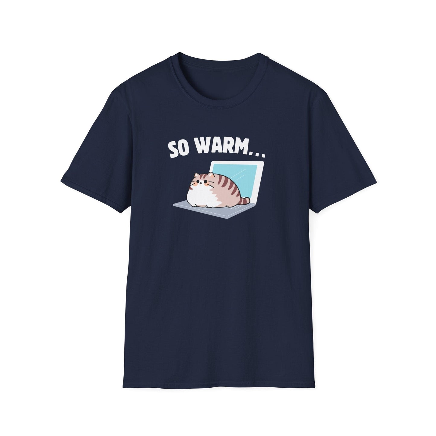 So Warm Laptop Cat T-Shirt