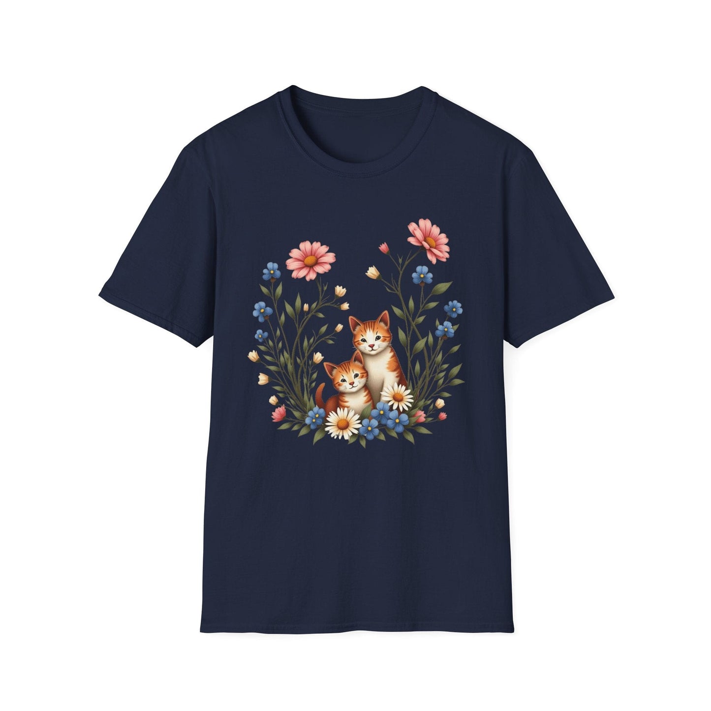 Two Cute Kitties in Bloom T-Shirt