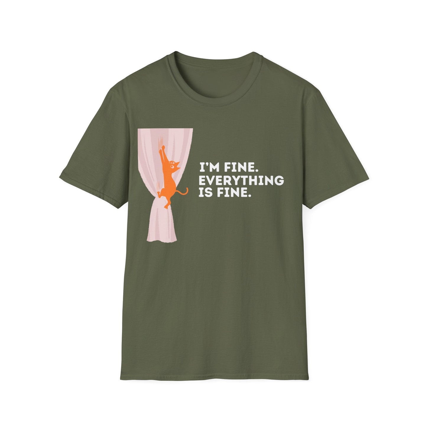 I’m Fine. Everything Is Fine Cat T-Shirt