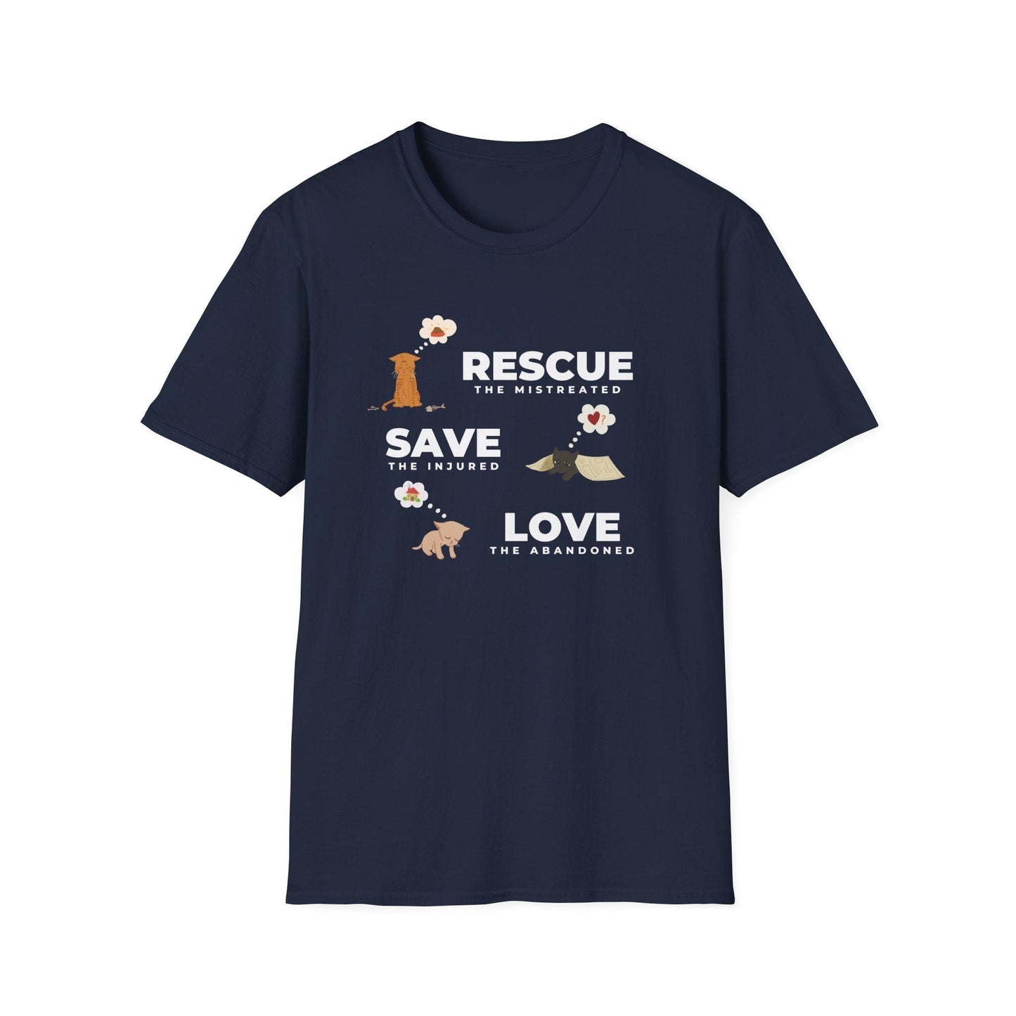 Rescue Save Love Cats T-Shirt