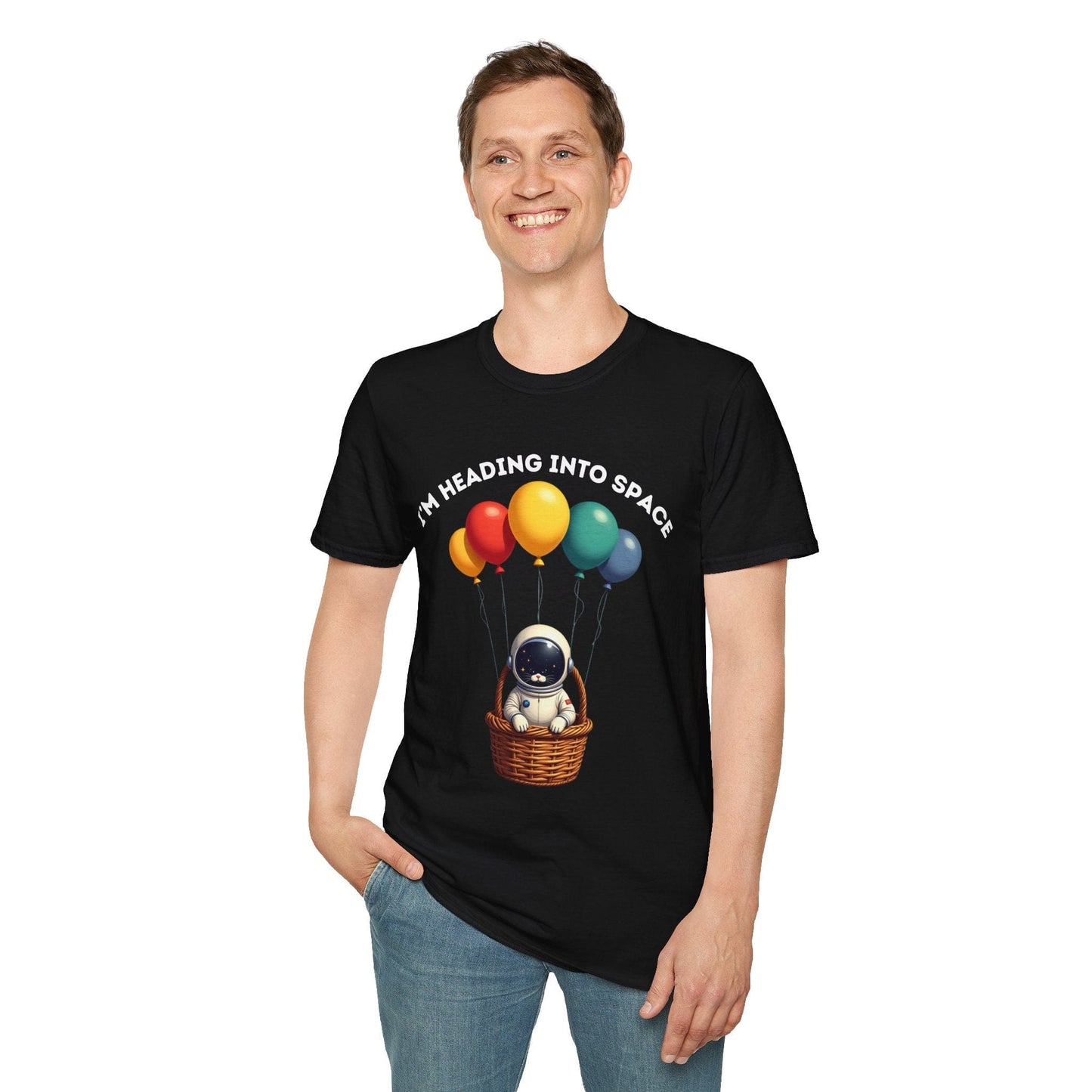 Space Kitty Balloon Ride T-Shirt