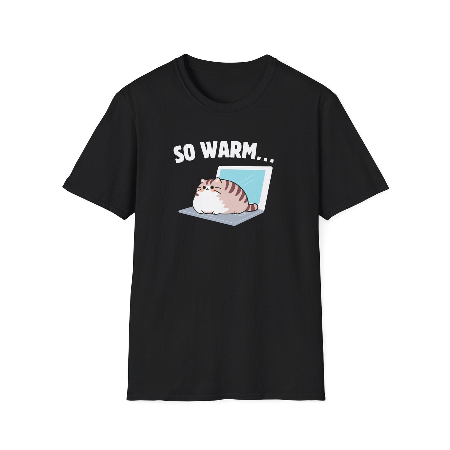 So Warm Laptop Cat T-Shirt
