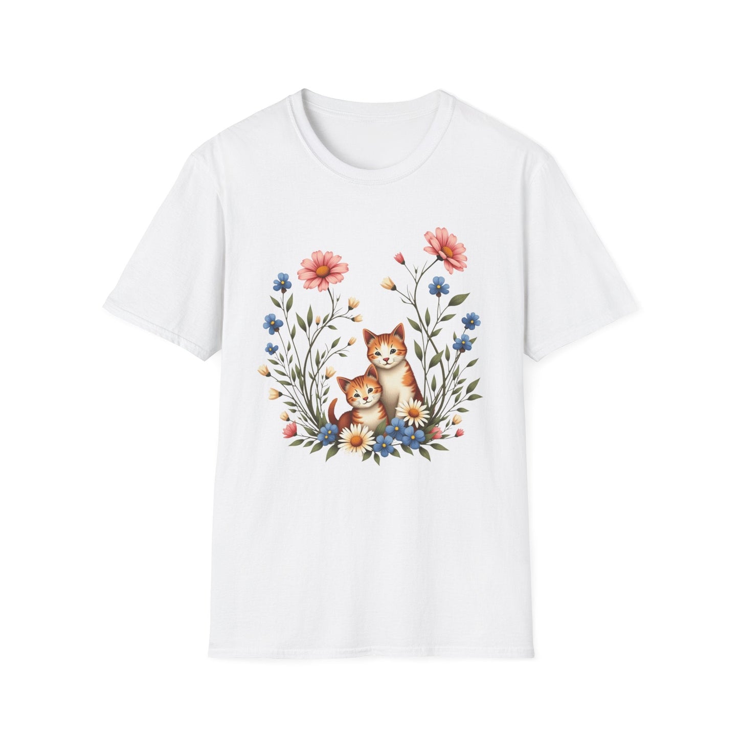 Two Cute Kitties in Bloom T-Shirt