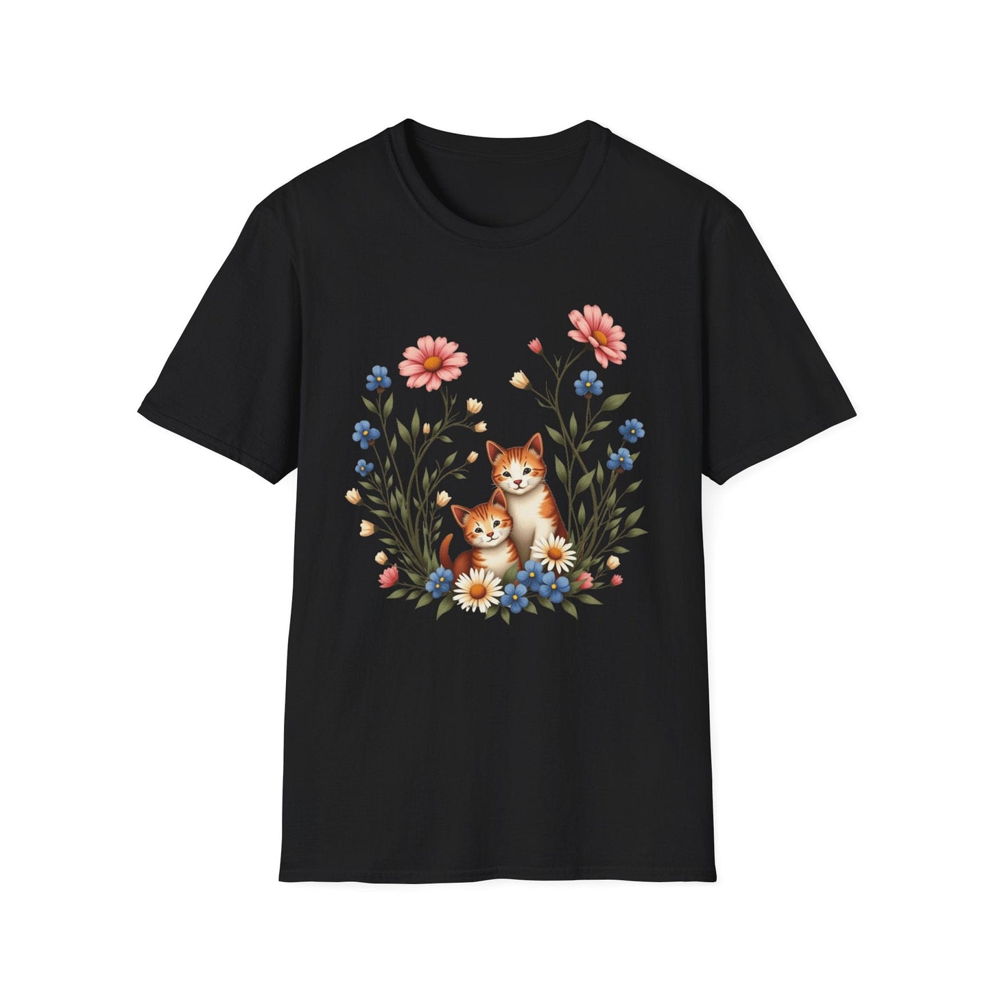 Two Cute Kitties in Bloom T-Shirt