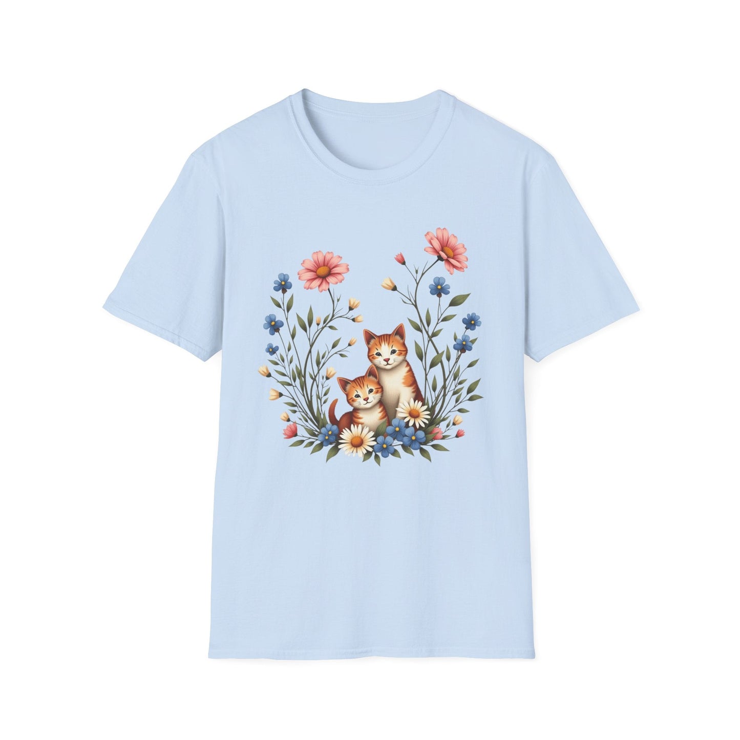 Two Cute Kitties in Bloom T-Shirt