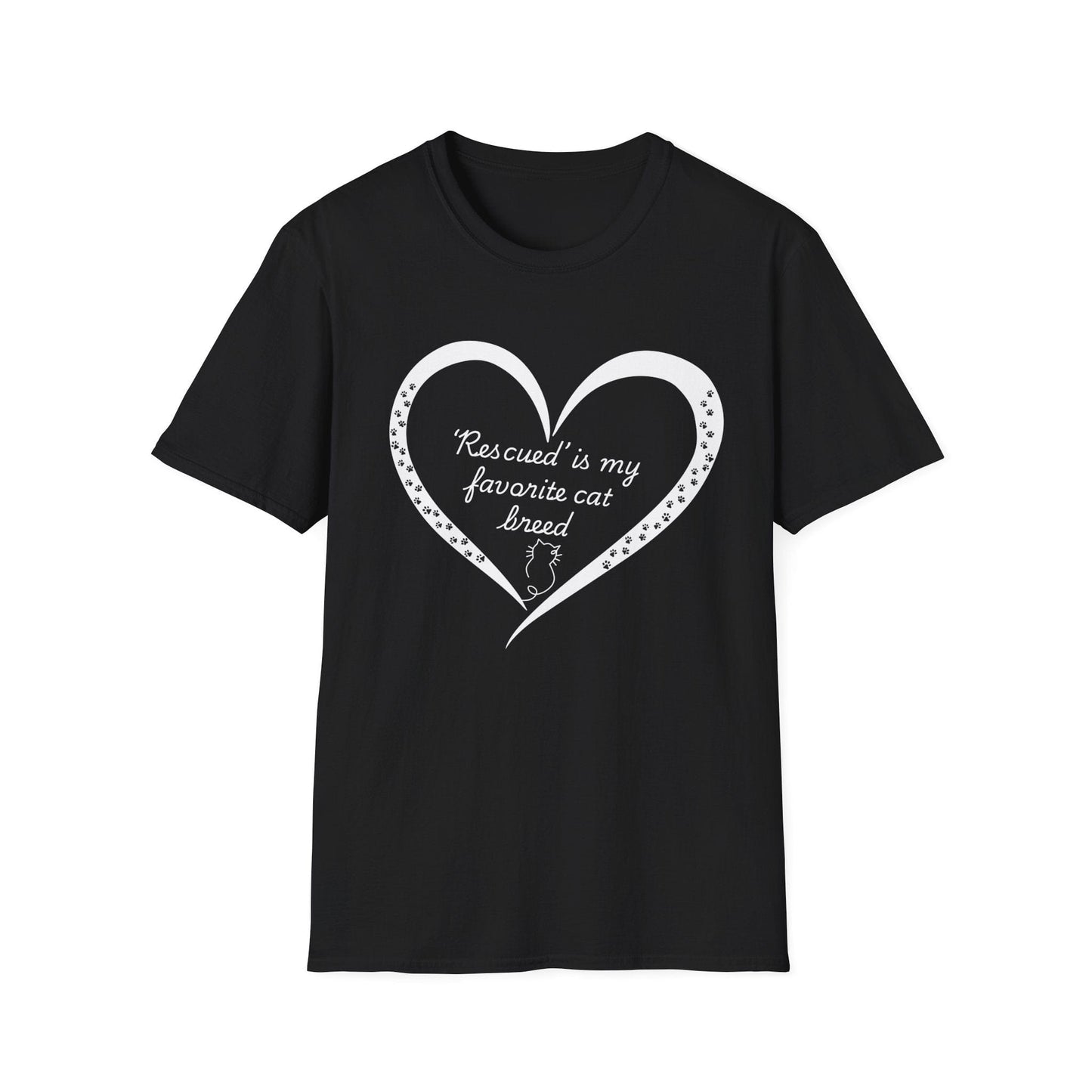 ‘Rescued’ Is My Favorite Cat Breed T-Shirt