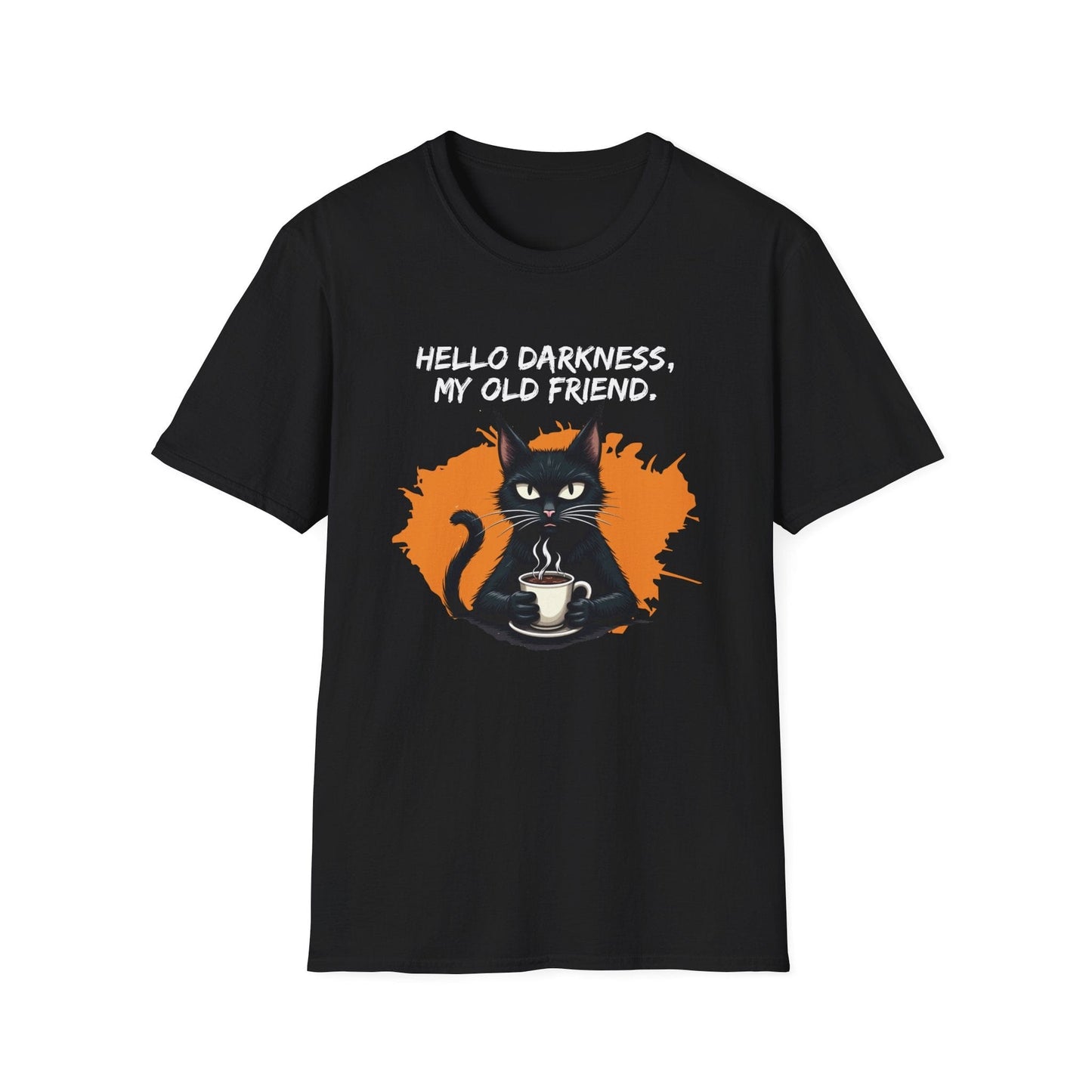 Hello Darkness, My Old Friend (Coffee Cat) T-Shirt